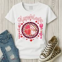 Lunch Lady Happy Valentine's Day Cafeteria Worker Women's T-Shirt thumb 3