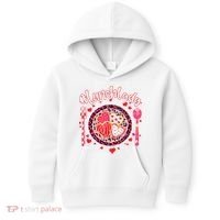 Lunch Lady Happy Valentine's Day Cafeteria Worker Kids Hoodie thumb 0
