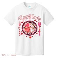 Lunch Lady Happy Valentine's Day Cafeteria Worker Kids T-Shirt thumb 0