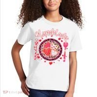 Lunch Lady Happy Valentine's Day Cafeteria Worker Kids T-Shirt thumb 2