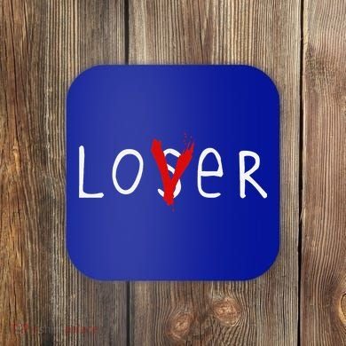 Lover Loser Halloween Horror Club Coaster