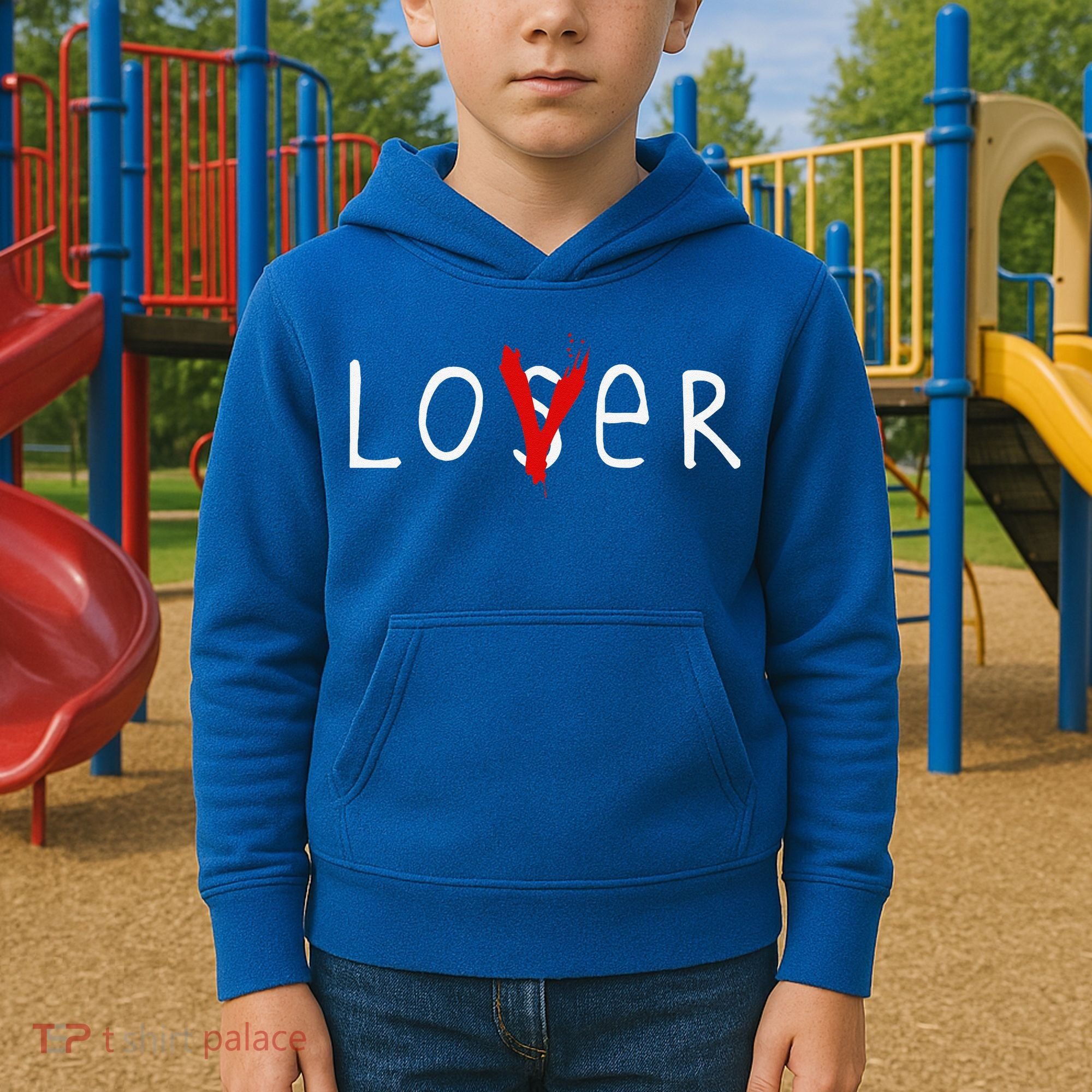 Lover Loser Halloween Horror Club Kids Hoodie