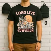 Long Live Howdy Rodeo Western Country Southern Cowgirls T-Shirt thumb 6