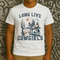 Long Live Howdy Rodeo Western Country Southern Cowgirls T-Shirt thumb 3