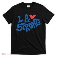 Love La Heart Los Angeles Strong Supportive T-Shirt thumb 0