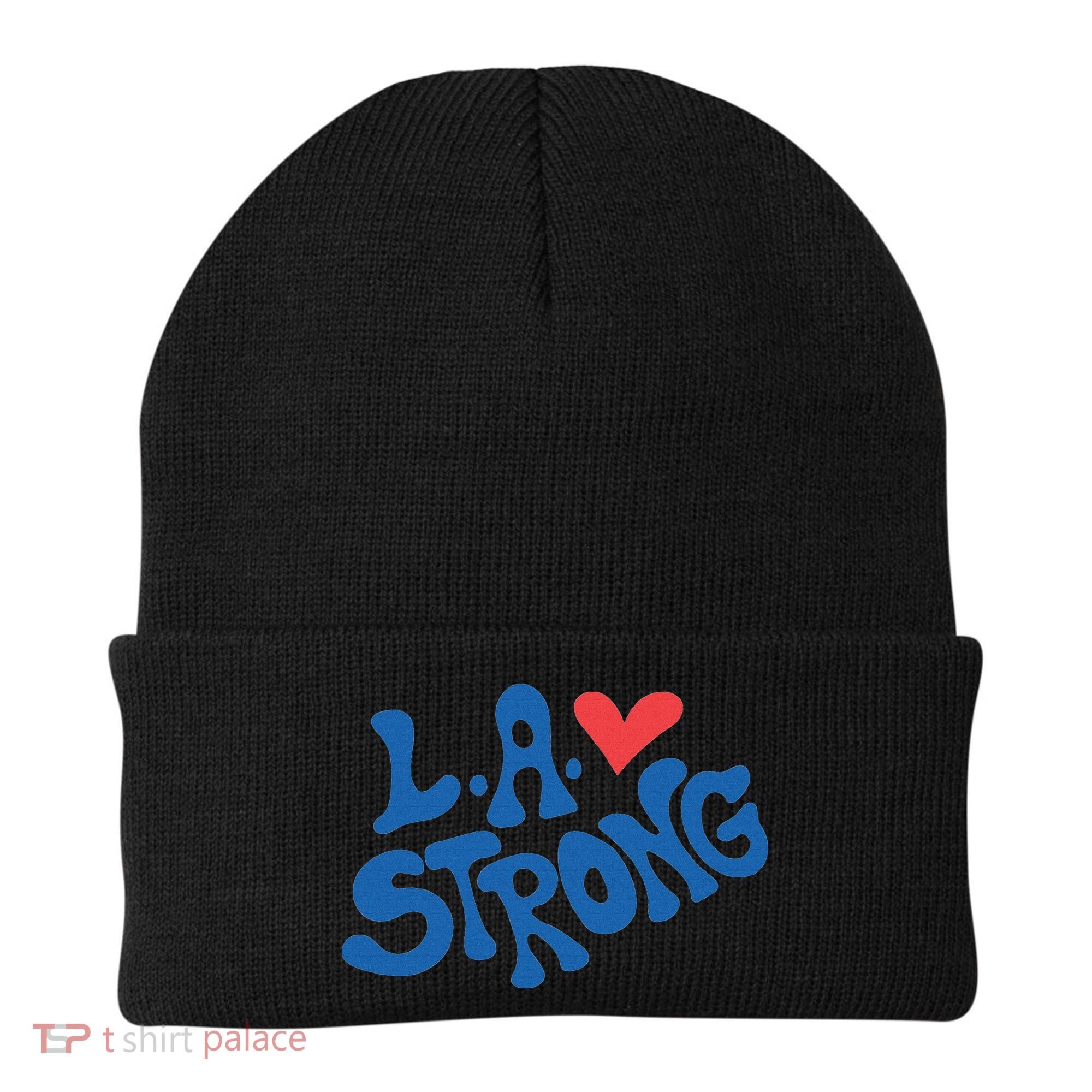 Love La Heart Los Angeles Strong Supportive Beanie