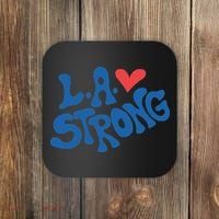 Love La Heart Los Angeles Strong Supportive Coaster thumb 0
