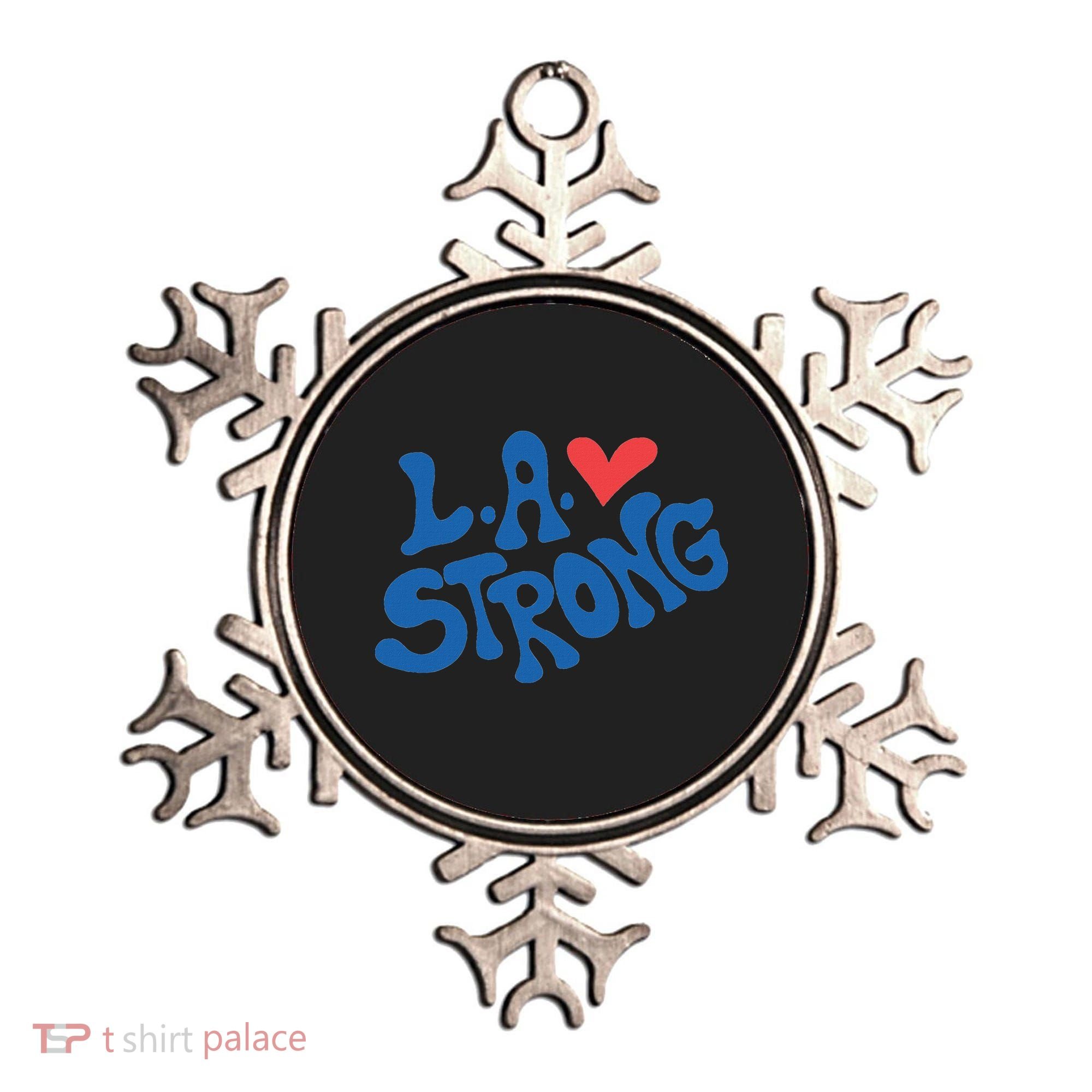 Love La Heart Los Angeles Strong Supportive Ornament