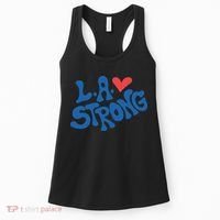 Love La Heart Los Angeles Strong Supportive Women's Tank Top thumb 0