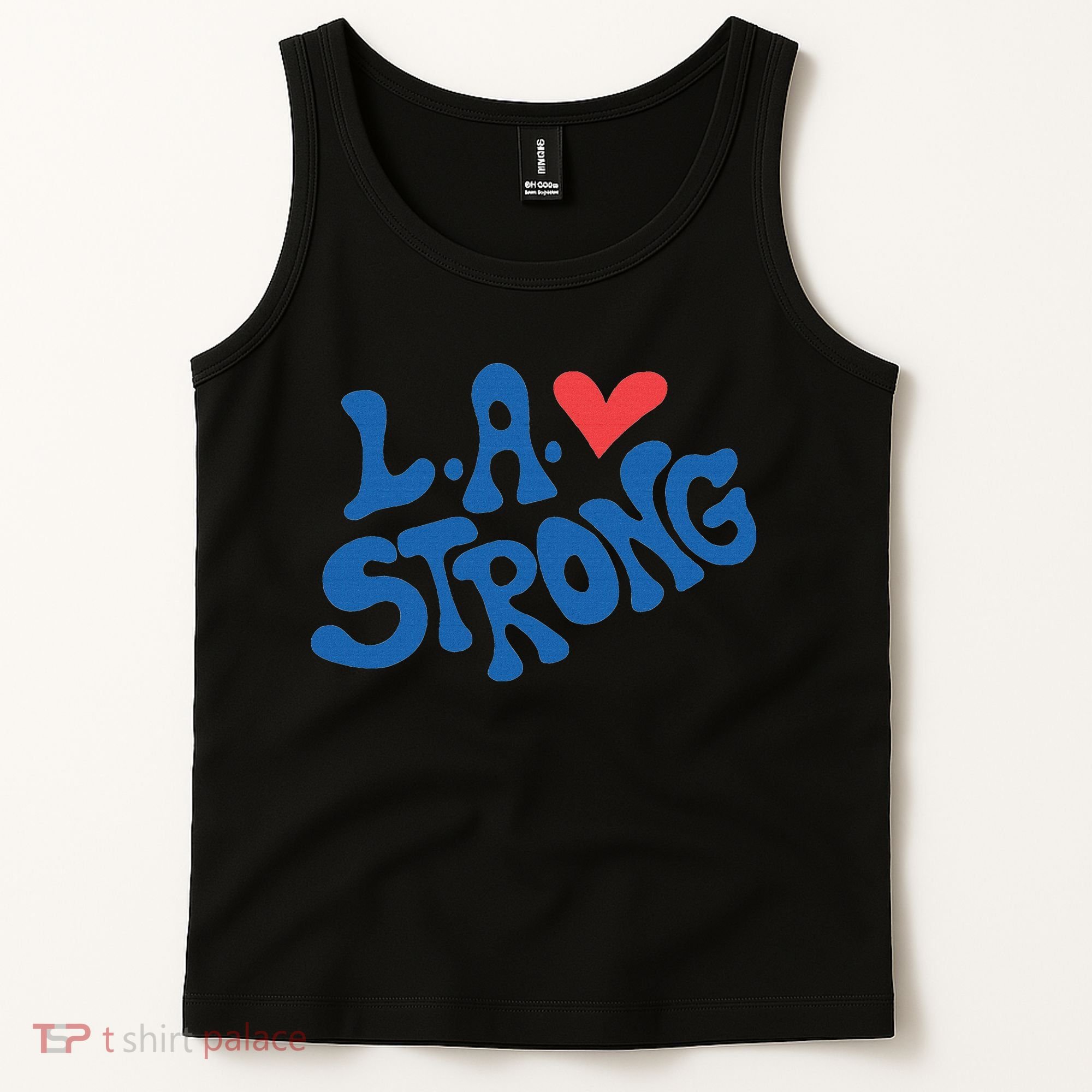 Love La Heart Los Angeles Strong Supportive Tank Top