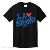 Love La Heart Los Angeles Strong Supportive Kids T-Shirt thumb 0