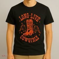 Long Live Howdy Rodeo Western Country Southern Cow T-Shirt thumb 3