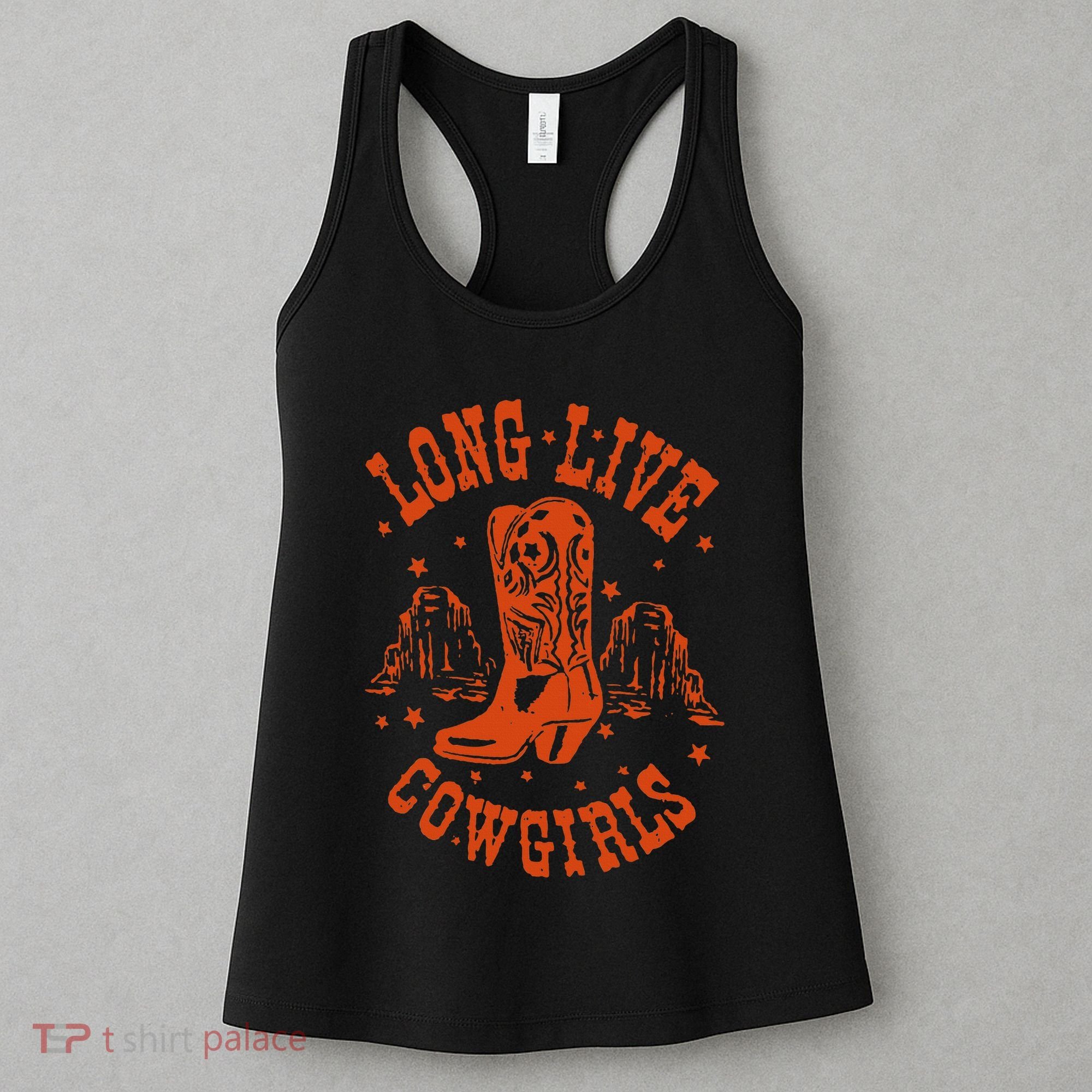 Long Live Howdy Rodeo Western Country Southern Cow Women's Tank Top