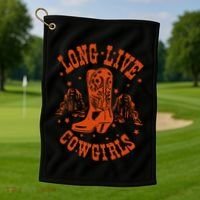 Long Live Howdy Rodeo Western Country Southern Cow Golf Towel thumb 1