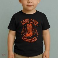 Long Live Howdy Rodeo Western Country Southern Cow Toddler T-Shirt thumb 2