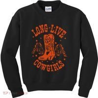 Long Live Howdy Rodeo Western Country Southern Cow Kids Sweatshirt thumb 0