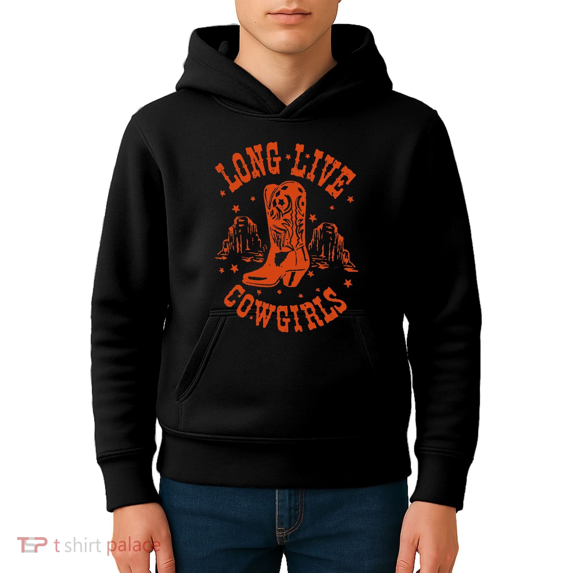 Long Live Howdy Rodeo Western Country Southern Cow Kids Hoodie