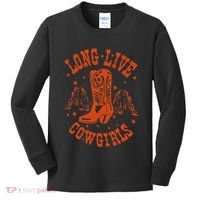Long Live Howdy Rodeo Western Country Southern Cow Kids Long Sleeve Shirt thumb 0