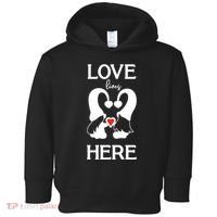 Love Lives Here Happy Valentines Gnome Heart Toddler Hoodie thumb 0