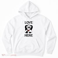 Love Lives Here Happy Valentines Gnome Heart Hoodie thumb 0