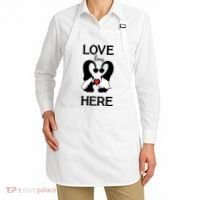 Love Lives Here Happy Valentines Gnome Heart Apron thumb 2