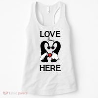 Love Lives Here Happy Valentines Gnome Heart Women's Tank Top thumb 0