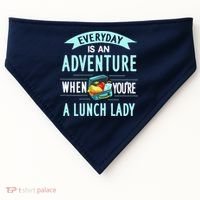 Lunch Lady Holiday Gift School Cafeteria Worker USA-Made Doggie Bandana thumb 0