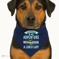 Lunch Lady Holiday Gift School Cafeteria Worker USA-Made Doggie Bandana thumb 1