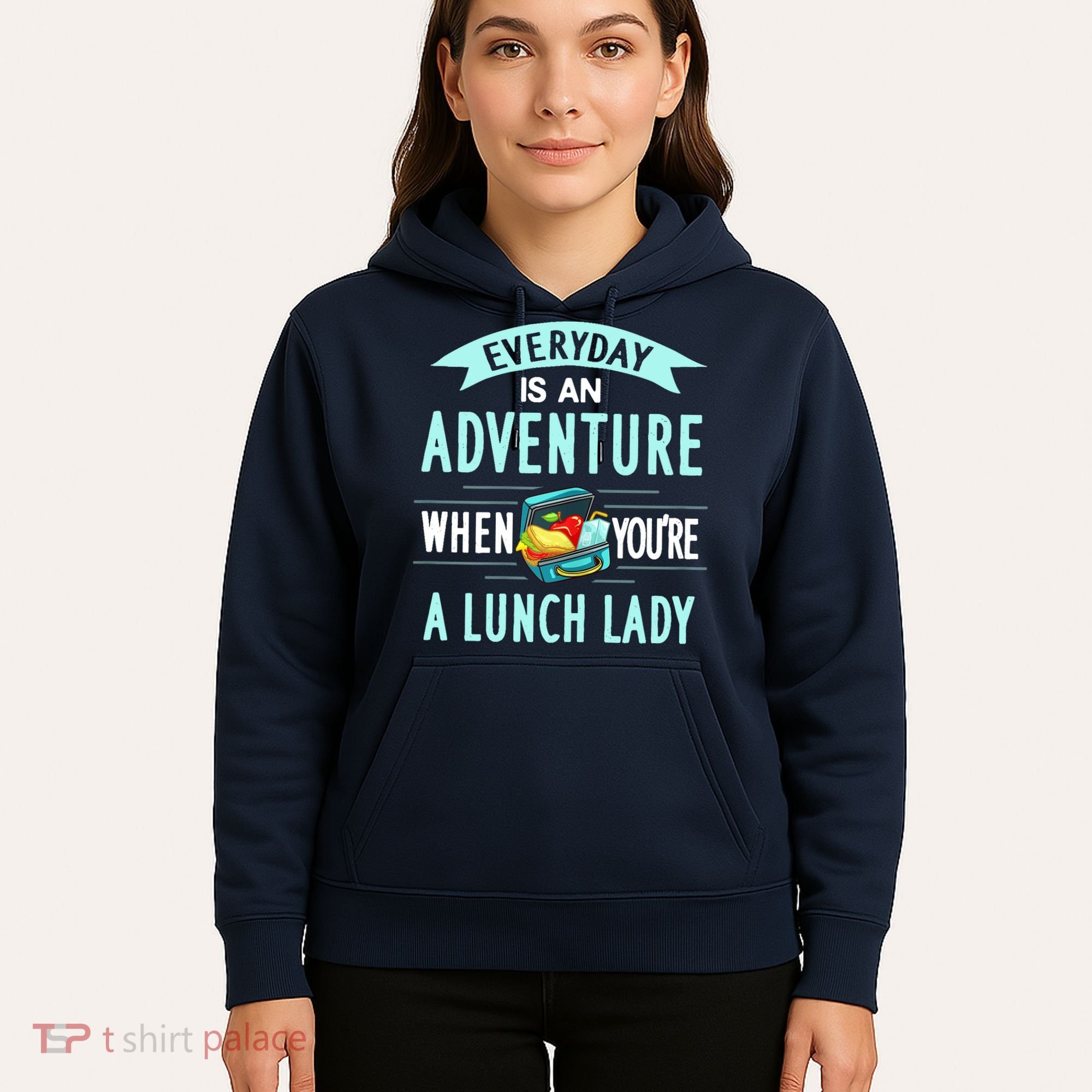 Lunch Lady Holiday Gift School Cafeteria Worker Hoodie