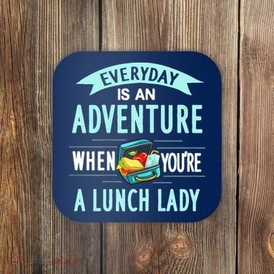 Lunch Lady Holiday Gift School Cafeteria Worker Coaster