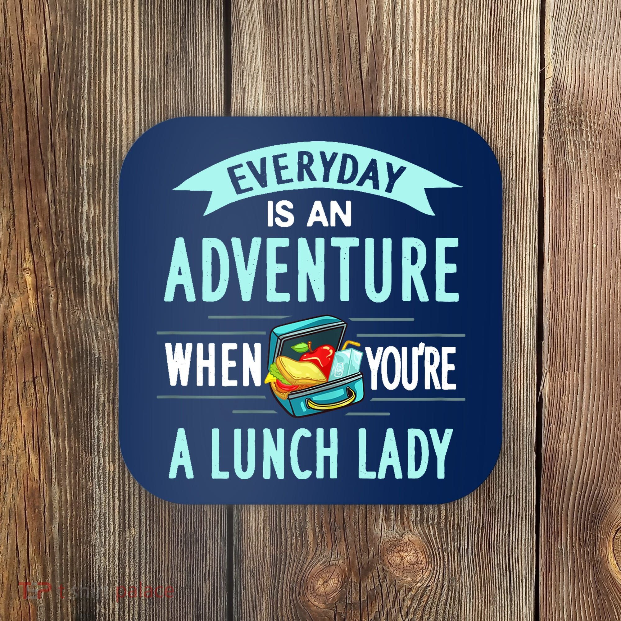 Lunch Lady Holiday Gift School Cafeteria Worker Coaster