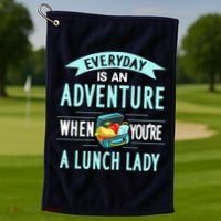 Lunch Lady Holiday Gift School Cafeteria Worker Golf Towel thumb 1