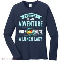 Lunch Lady Holiday Gift School Cafeteria Worker Women's Long Sleeve Shirt thumb 0