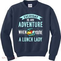 Lunch Lady Holiday Gift School Cafeteria Worker Kids Sweatshirt thumb 0