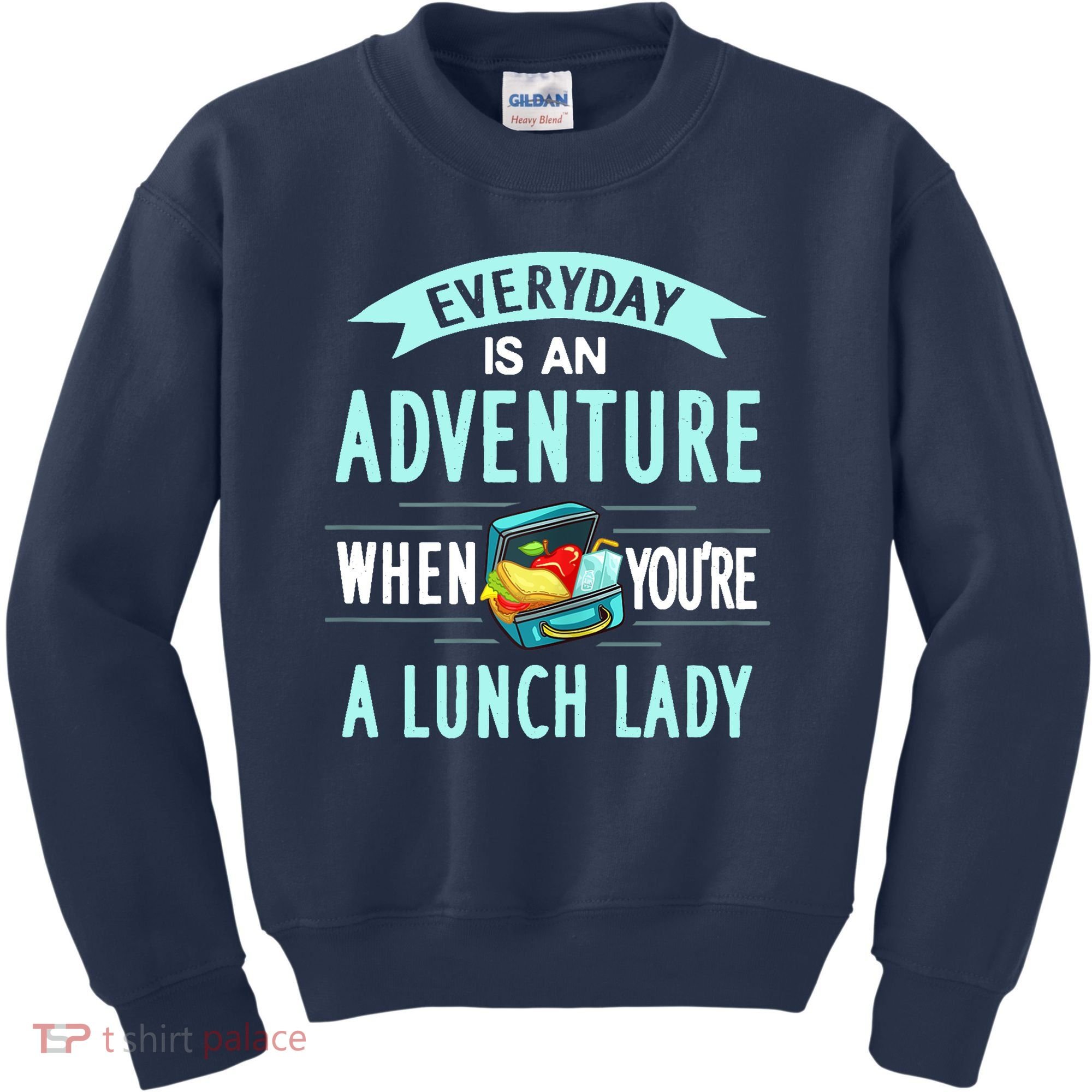 Lunch Lady Holiday Gift School Cafeteria Worker Kids Sweatshirt