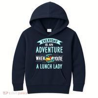 Lunch Lady Holiday Gift School Cafeteria Worker Kids Hoodie thumb 0