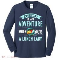 Lunch Lady Holiday Gift School Cafeteria Worker Kids Long Sleeve Shirt thumb 0