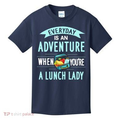 Lunch Lady Holiday Gift School Cafeteria Worker Kids T-Shirt
