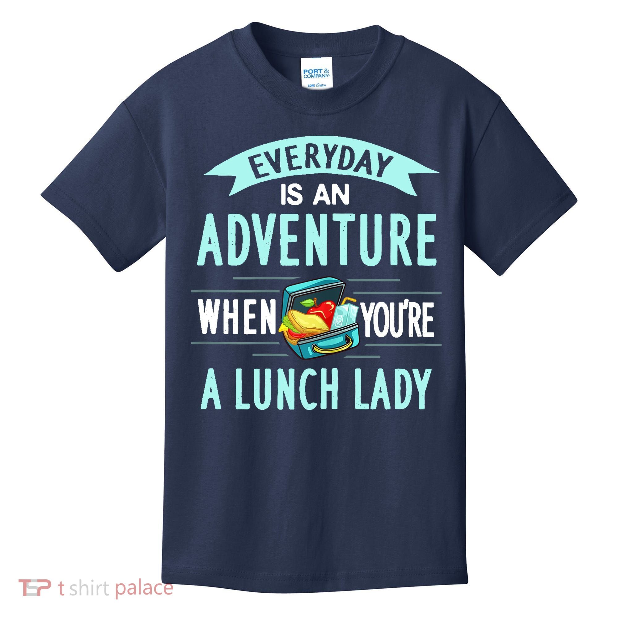 Lunch Lady Holiday Gift School Cafeteria Worker Kids T-Shirt
