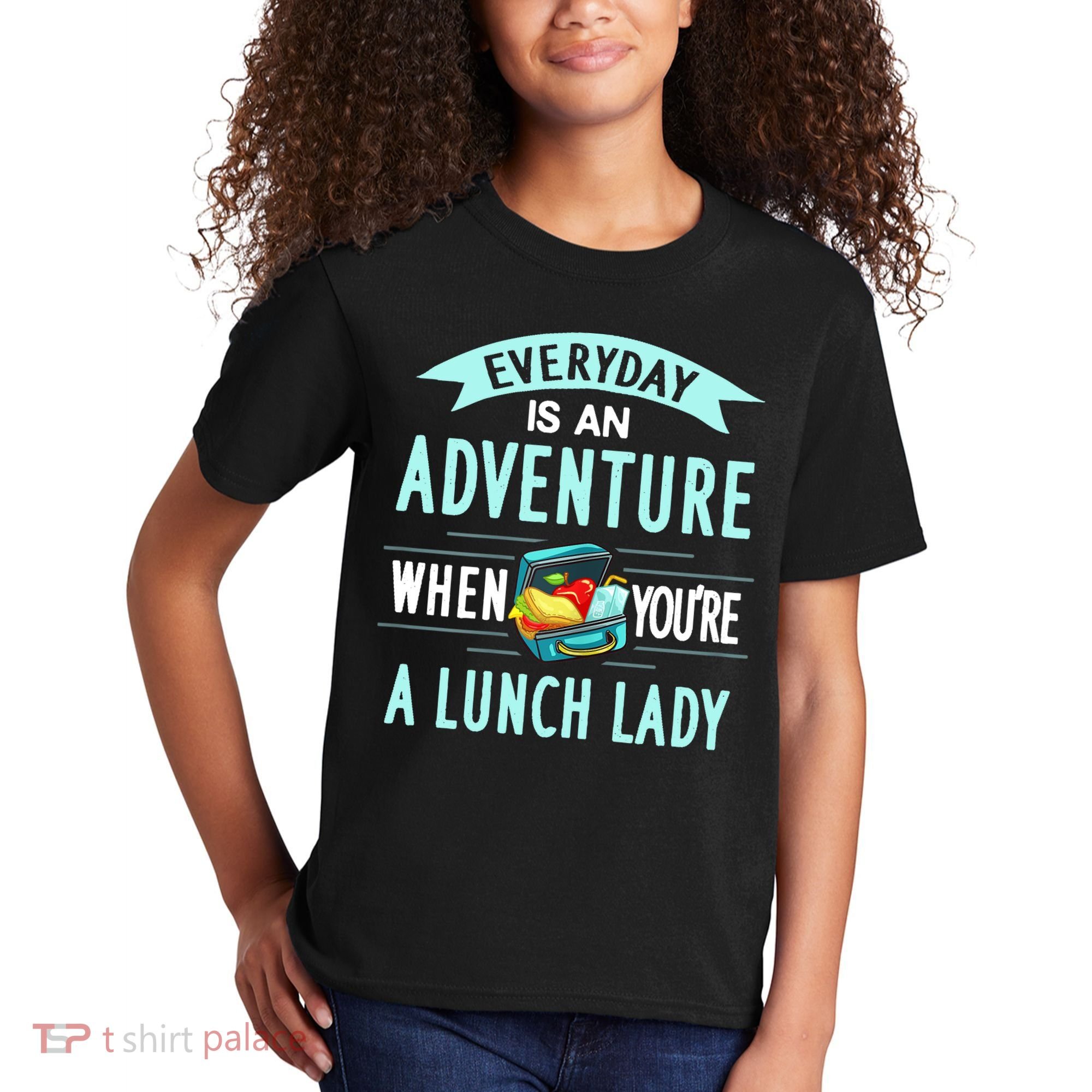 Lunch Lady Holiday Gift School Cafeteria Worker Kids T-Shirt