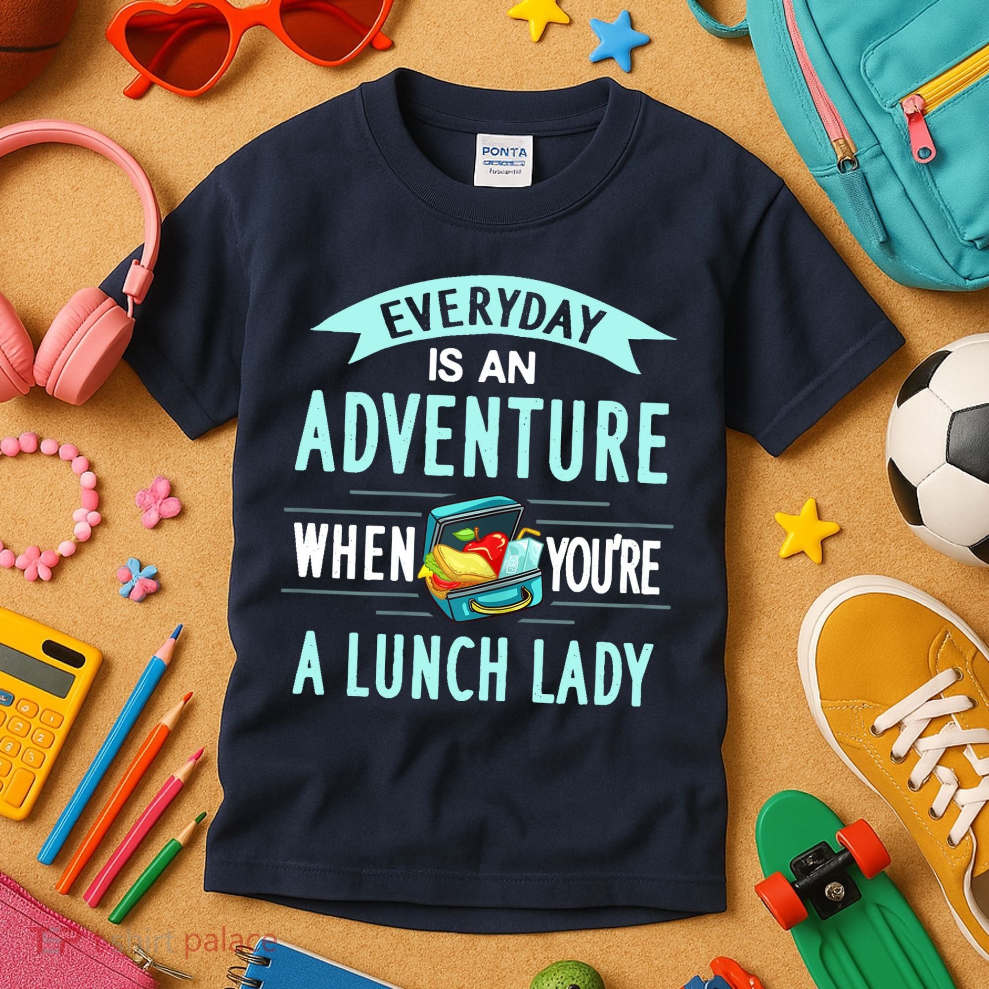 Lunch Lady Holiday Gift School Cafeteria Worker Kids T-Shirt