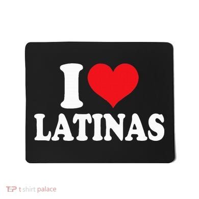 Latinas Love Heart shaped Latin Pride Design Mousepad
