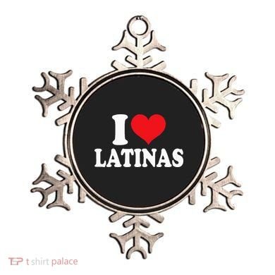 Latinas Love Heart shaped Latin Pride Design Ornament