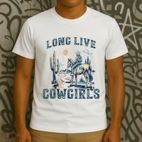Long Live Howdy Rodeo Western Country Southern Cowgirls T-Shirt thumb 3