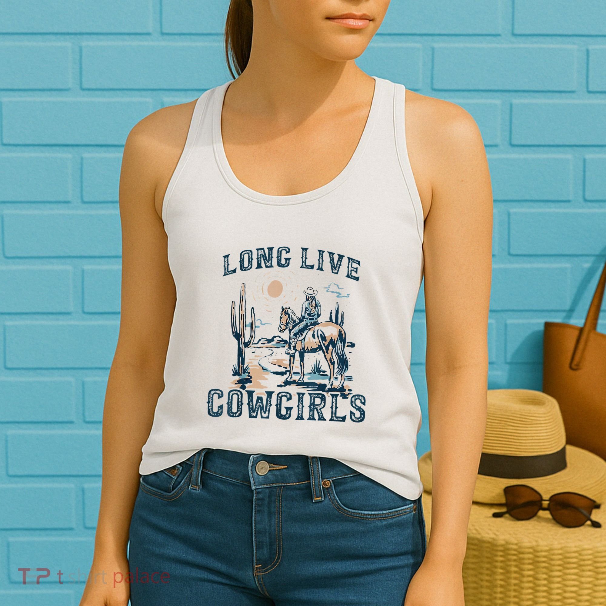 Long Live Howdy Rodeo Western Country Southern Cowgirls Women's Tank Top