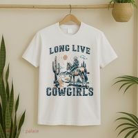 Long Live Howdy Rodeo Western Country Southern Cowgirls T-Shirt thumb 2