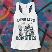 Long Live Howdy Rodeo Western Country Southern Cowgirls Women's Tank Top thumb 3