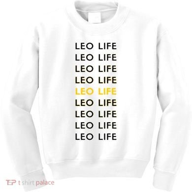 Leo Life Horoscope Sign Gift Kids Sweatshirt