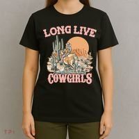 Long Live Howdy Rodeo Western Country Southern Cowgirls T-Shirt thumb 4