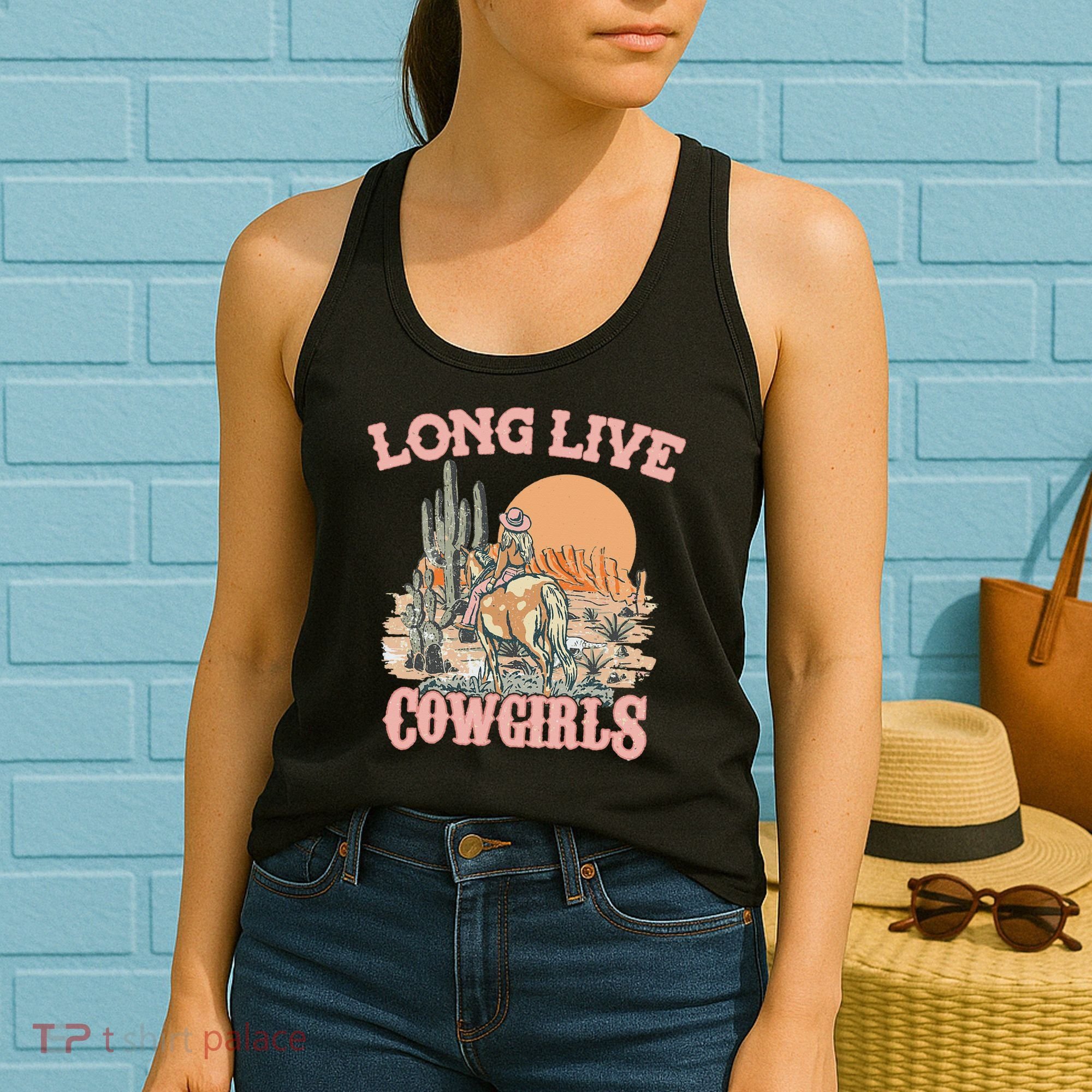 Long Live Howdy Rodeo Western Country Southern Cowgirls Women's Tank Top